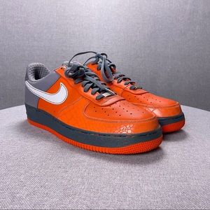 Nike Air Force 1 Premium 07 CHOZ South Bronx Orange Blaze 315180-811 Men's Sz 13
